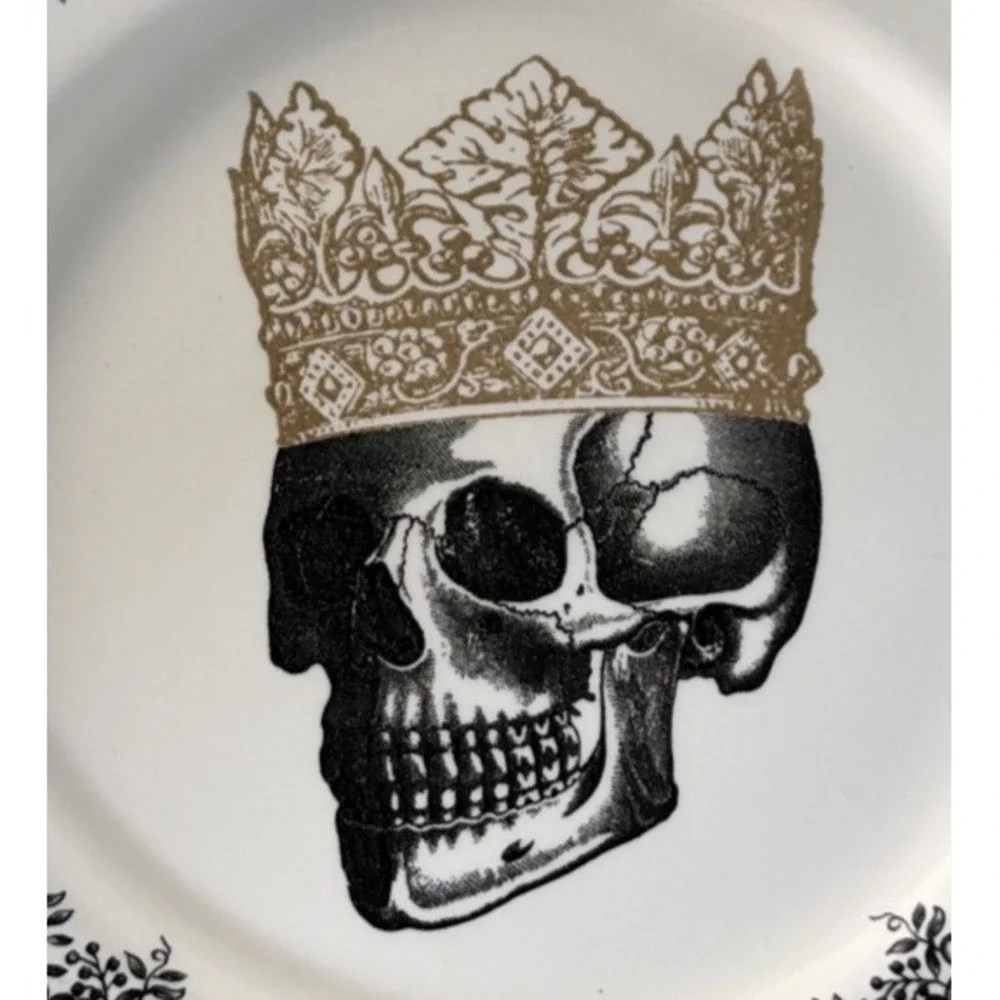 Royal Stafford Victorian English Halloween Gothic Crown Skull 11
